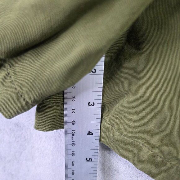 Womens Frye & Co. Olive Green 100% Rayon Shorts Elastic Tie Waist 4" Inseam 2X - Picture 7 of 9